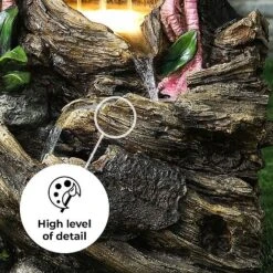 Flamingo LED Garden Water Feature -Bloom Haven Herbaceous Perennials Deals Store Flamingo edit3