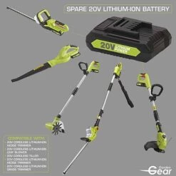 Garden Gear 20V Cordless Lithium-ion Hedge Trimmer -Bloom Haven Herbaceous Perennials Deals Store G116820Garden20Gear20Spare20Battery202000x2000