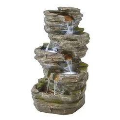 Cascading Rock Pool Water Feature -Bloom Haven Herbaceous Perennials Deals Store G1414 2 1000x600 1