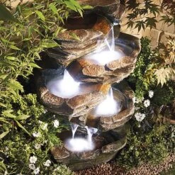 Cascading Rock Pool Water Feature -Bloom Haven Herbaceous Perennials Deals Store G1414 4 1000x1000 2