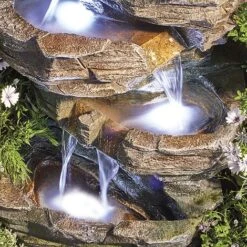 Cascading Rock Pool Water Feature -Bloom Haven Herbaceous Perennials Deals Store G1414 6 1000x1000 1