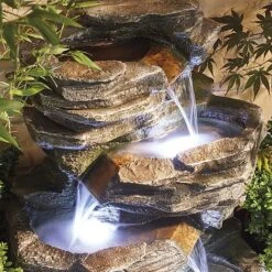 Cascading Rock Pool Water Feature -Bloom Haven Herbaceous Perennials Deals Store G1414 8 1000x1000 1