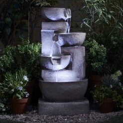 4 Tier Laguna Cascade Water Feature With Light 15 4 Tier Laguna Cascade Water Feature With Light -Bloom Haven Herbaceous Perennials Deals Store G1415 4 Tier Luguna Cascade Water Feature 2 1000x1000 1