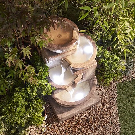 4 Tier Laguna Cascade Water Feature With Light 2 4 Tier Laguna Cascade Water Feature With Light - Image 2