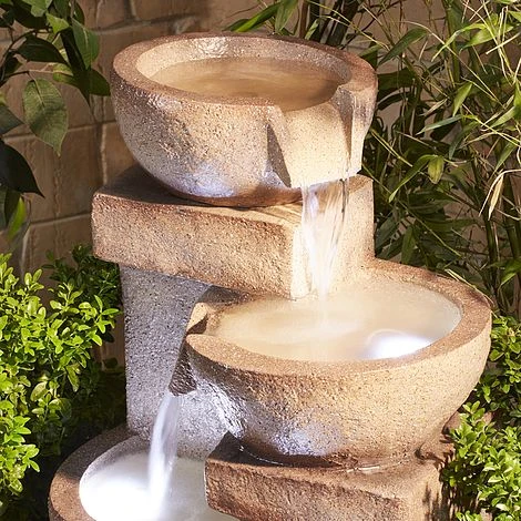 4 Tier Laguna Cascade Water Feature With Light 4 4 Tier Laguna Cascade Water Feature With Light - Image 4