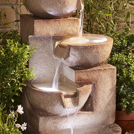 4 Tier Laguna Cascade Water Feature With Light 3 4 Tier Laguna Cascade Water Feature With Light - Image 3