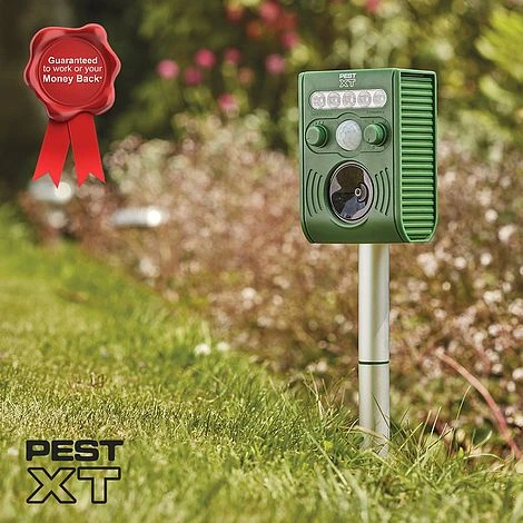 Pest XT Solar Powered Ultrasonic Flash Pest Repeller 1 Pest XT Solar Powered Ultrasonic Flash Pest Repeller