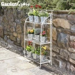Three-tier Highbury Folding Metal Plant Stand 22 Three-tier Highbury Folding Metal Plant Stand -Bloom Haven Herbaceous Perennials Deals Store G2663 1