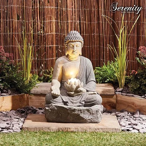 Serenity Lotus Buddha Water Feature 1 Serenity Lotus Buddha Water Feature
