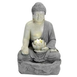 Serenity Lotus Buddha Water Feature 16 Serenity Lotus Buddha Water Feature -Bloom Haven Herbaceous Perennials Deals Store G2746 8