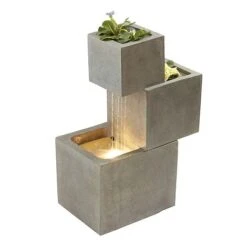 Serenity Cascade Water Feature With Planters 16 Serenity Cascade Water Feature With Planters -Bloom Haven Herbaceous Perennials Deals Store G2748 10