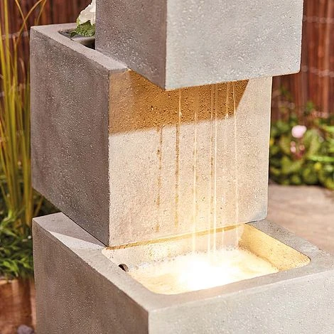 Serenity Cascade Water Feature With Planters 4 Serenity Cascade Water Feature With Planters - Image 4