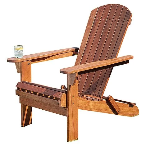 Garden Life Acacia Hardwood Folding Adirondack Chair 3 Garden Life Acacia Hardwood Folding Adirondack Chair - Image 3