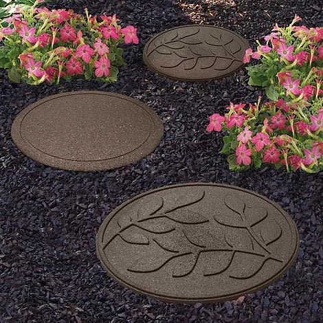 Reversible Eco-Friendly Stepping Stone Leaves - Earth 1 Reversible Eco-Friendly Stepping Stone Leaves - Earth