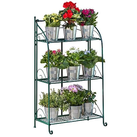 Three-tier Highbury Folding Metal Plant Stand 9 Three-tier Highbury Folding Metal Plant Stand - Image 9