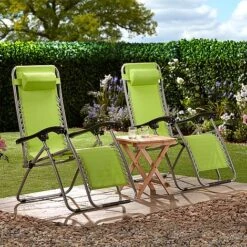 Garden Gear Zero Gravity Chair - Apple Green -Bloom Haven Herbaceous Perennials Deals Store G3728 LS1