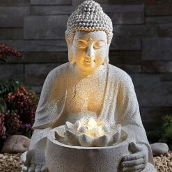 Serenity Serene Buddha Water Feature -Bloom Haven Herbaceous Perennials Deals Store G3864 3