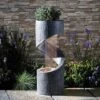 Serenity Spiral Rainfall Water Feature With Planter