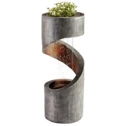 Serenity Spiral Rainfall Water Feature With Planter 8 Serenity Spiral Rainfall Water Feature With Planter -Bloom Haven Herbaceous Perennials Deals Store G3885 4
