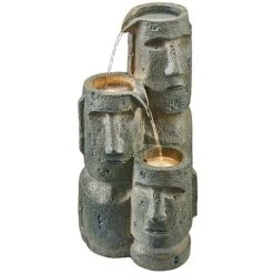 Serenity Easter Island Head Cascade Water Feature 11 Serenity Easter Island Head Cascade Water Feature -Bloom Haven Herbaceous Perennials Deals Store G3890 6