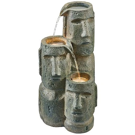 Serenity Easter Island Head Cascade Water Feature 6 Serenity Easter Island Head Cascade Water Feature - Image 6