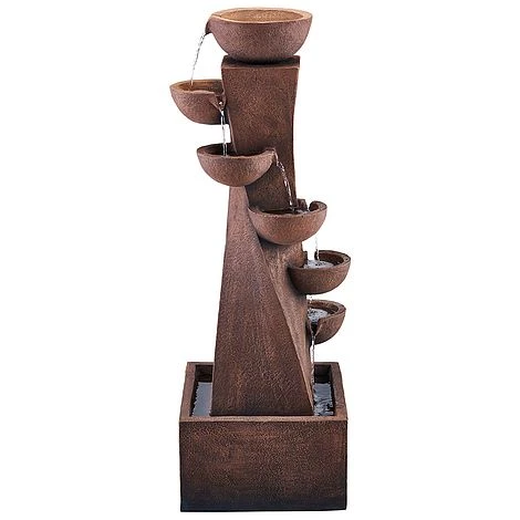 Serenity 6-Tier Bowl Tower Water Feature 3 Serenity 6-Tier Bowl Tower Water Feature - Image 3