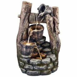 Serenity Cascading Buckets Wishing Well Water Feature -Bloom Haven Herbaceous Perennials Deals Store G3955202000x200020CO201