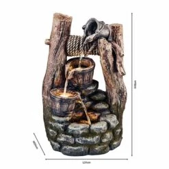 Serenity Cascading Buckets Wishing Well Water Feature -Bloom Haven Herbaceous Perennials Deals Store G3955202000x200020CO20120Dimensions