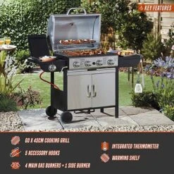 Blazebox 4 + 1 Gas Burner Barbecue -Bloom Haven Herbaceous Perennials Deals Store G401420Blazebox20Gas20BBQ20202