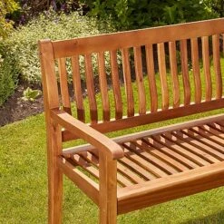 Garden Gear Acacia 3-Seater Garden Bench 10 Garden Gear Acacia 3-Seater Garden Bench -Bloom Haven Herbaceous Perennials Deals Store G4030 4