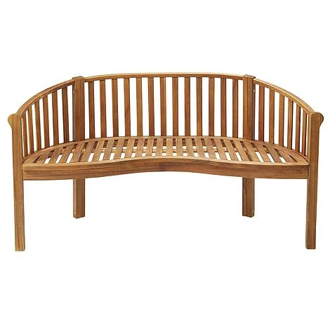 Garden Gear Acacia 3-Person Banana Bench 4 Garden Gear Acacia 3-Person Banana Bench - Image 4
