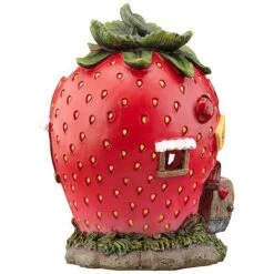 Garden Gear Solar LED Strawberry Fairy House 7 Garden Gear Solar LED Strawberry Fairy House -Bloom Haven Herbaceous Perennials Deals Store G4106 91