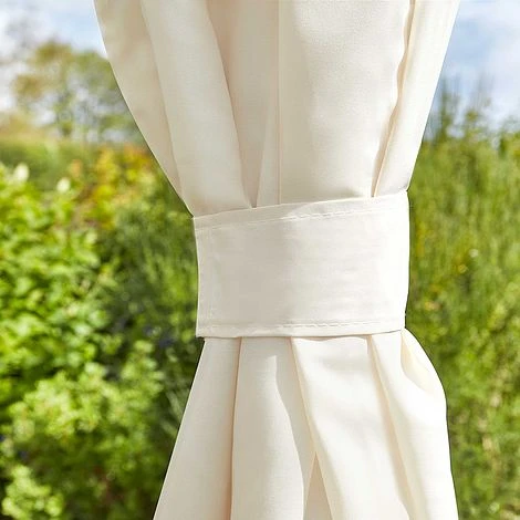 Garden Gear 3x3m Metal Gazebo With Cream Roof And Curtains 5 Garden Gear 3x3m Metal Gazebo With Cream Roof And Curtains - Image 5