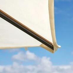 Garden Gear 3x3m Metal Gazebo With Cream Roof And Curtains 15 Garden Gear 3x3m Metal Gazebo With Cream Roof And Curtains -Bloom Haven Herbaceous Perennials Deals Store G4161 6