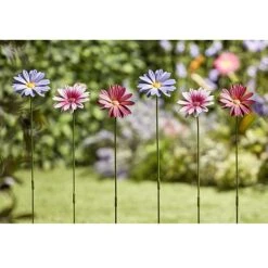 Garden Gear Metal Daisy Stake Set Of Six -Bloom Haven Herbaceous Perennials Deals Store G451620METAL20DAISY20FLOWER20620SET PURPLE20LS202