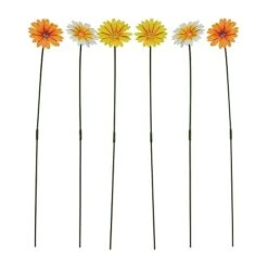Garden Gear Metal Daisy Stake Set Of Six -Bloom Haven Herbaceous Perennials Deals Store G4517 METAL DAISY FLOWERS CO1