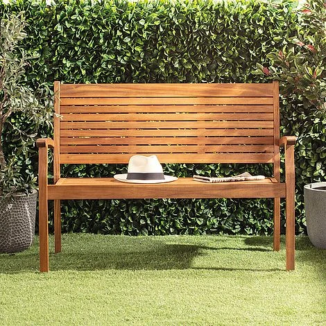 Garden Gear Acacia Caru Garden Bench 2 Garden Gear Acacia Caru Garden Bench - Image 2