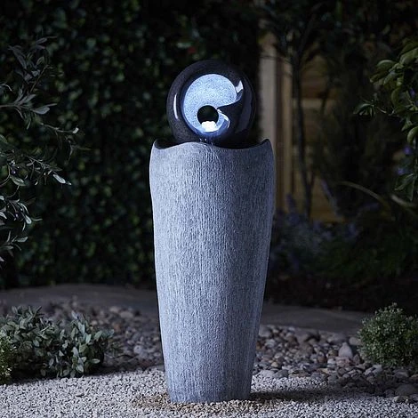 Serenity Contemporary Stone-effect Water Feature 4 Serenity Contemporary Stone-effect Water Feature - Image 4