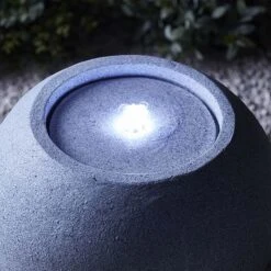 Serenity Sandstone Sphere Water Feature -Bloom Haven Herbaceous Perennials Deals Store G46432015