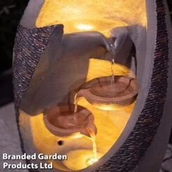 Serenity Cascading Flame Effect Water Feature -Bloom Haven Herbaceous Perennials Deals Store G4827 SERENITYC