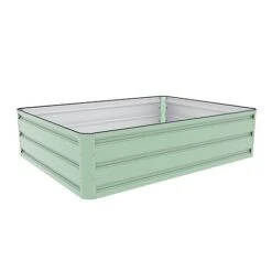 Metal Raised Garden Bed - Light Green 11 Metal Raised Garden Bed - Light Green -Bloom Haven Herbaceous Perennials Deals Store GB F cut