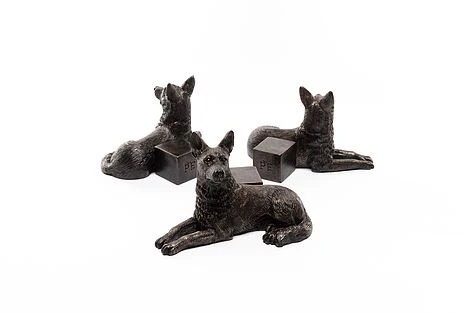 Antique Bronze Coloured German Shepherd Potty Feet - Plant Pot Feet 2 Antique Bronze Coloured German Shepherd Potty Feet - Plant Pot Feet - Image 2
