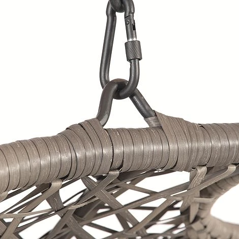 Brampton Luxury Rattan Wicker Outdoor Hanging Cocoon Egg Swing Chair Double 4 Brampton Luxury Rattan Wicker Outdoor Hanging Cocoon Egg Swing Chair Double - Image 4