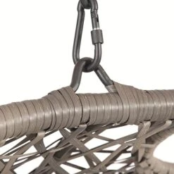 Brampton Luxury Rattan Wicker Outdoor Hanging Cocoon Egg Swing Chair Single -Bloom Haven Herbaceous Perennials Deals Store GF07711USA 51