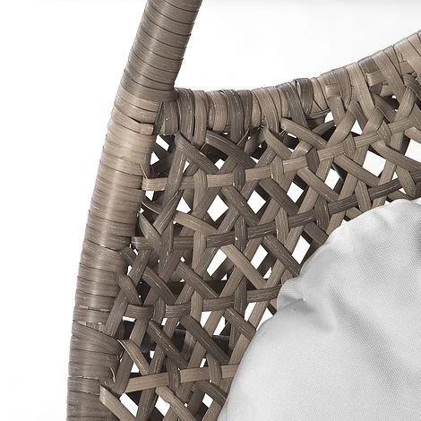 Brampton Luxury Rattan Wicker Outdoor Hanging Cocoon Egg Swing Chair Double 5 Brampton Luxury Rattan Wicker Outdoor Hanging Cocoon Egg Swing Chair Double - Image 5