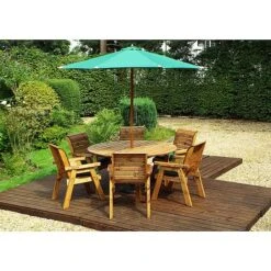 6 Seater Round Table Set -Bloom Haven Herbaceous Perennials Deals Store HB10G20Pic6