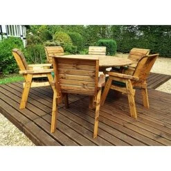 6 Seater Round Table Set -Bloom Haven Herbaceous Perennials Deals Store HB10G20Pic7