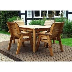 4 Seater Rectangular Table Set -Bloom Haven Herbaceous Perennials Deals Store HB1220Pic4