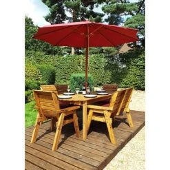 6 Seater Rectangular Table Set With Benches -Bloom Haven Herbaceous Perennials Deals Store HB14B20Pic1
