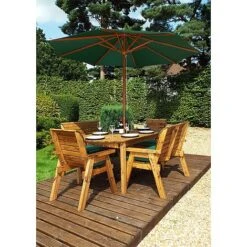 6 Seater Rectangular Table Set With Benches -Bloom Haven Herbaceous Perennials Deals Store HB14G20Pic3